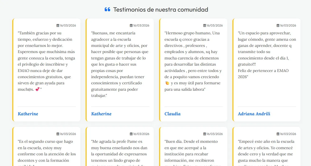Nuevo espacio para compartir tu experiencia